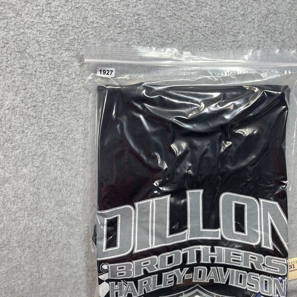 Harley Davidson T-Shirt Men’s 2XL Black USA Made 2007 Front Back Graphic Y2K - Picture 12 of 12